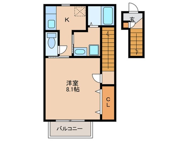 クロ－バ－ヒルズの物件間取画像